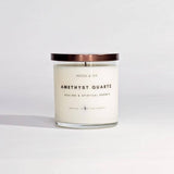 Amethyst Crystal Soy Candle | Lavender (Healing & Calm)