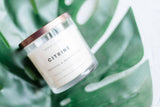 Citrine Crystal Soy Candle Citrus/Fresh (Success)